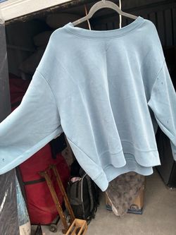 Light Blue Oversized Crewneck Sweatshirt