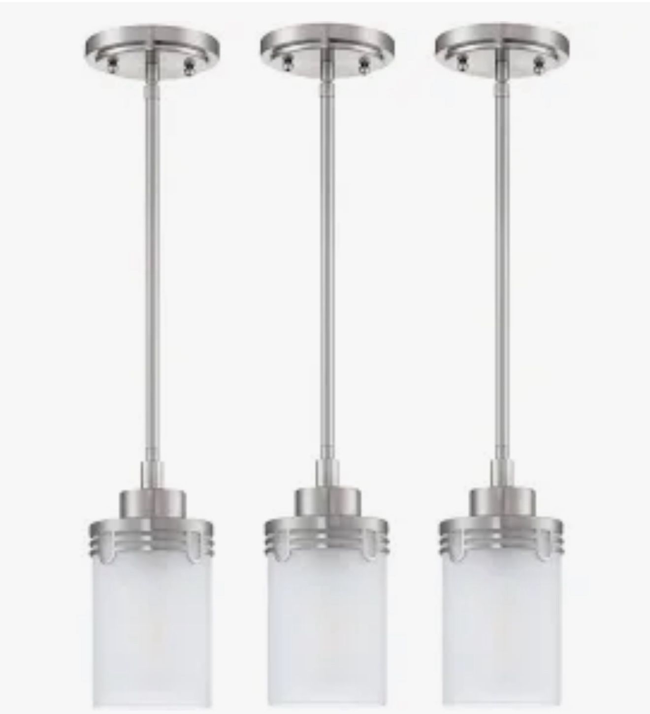 3 pack 1-light indoor hanging kitchen island light fixtures