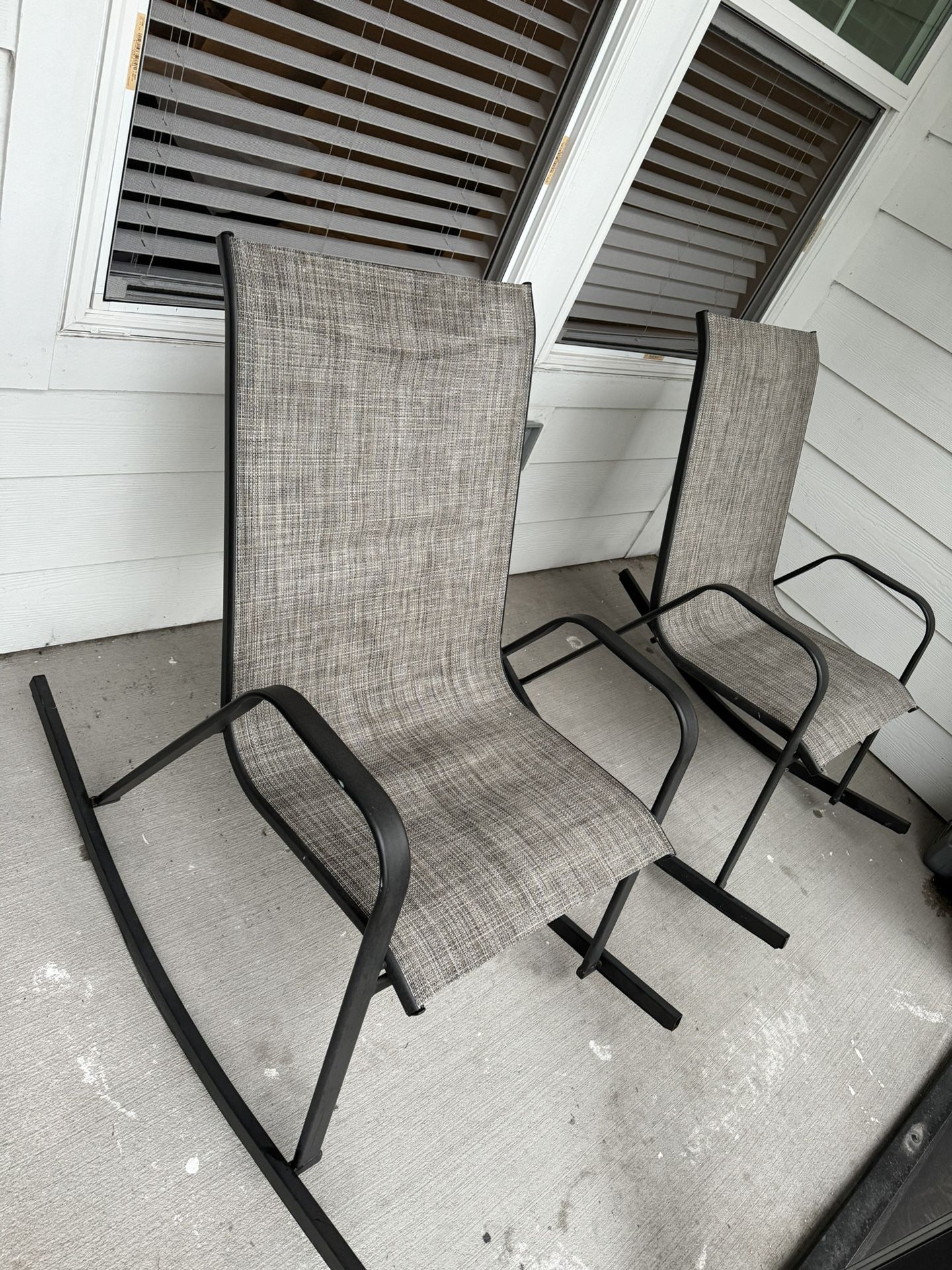 Pair of Patio Rocking Chairs