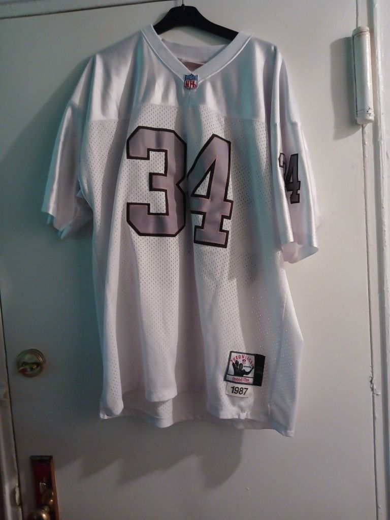 Bo Jackson White 1987 Signature Throwback Jersey