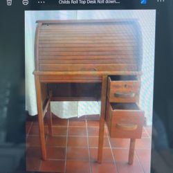  Child’s Antique roll top Desk