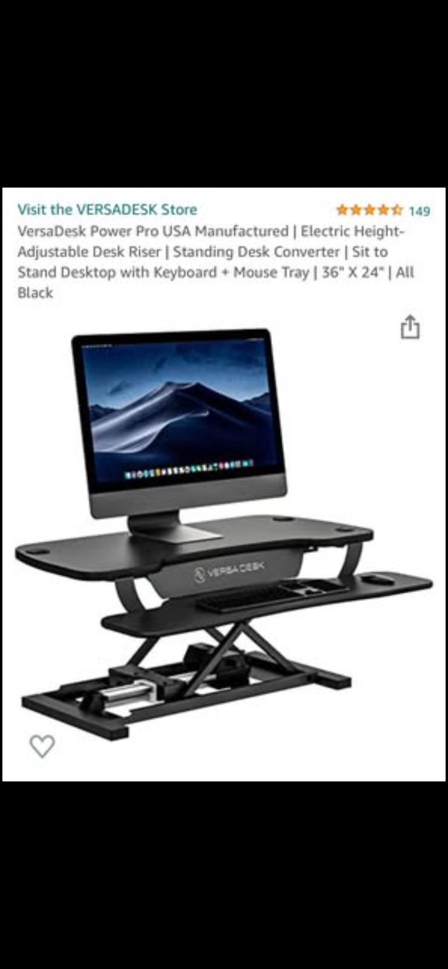Brand New Electric Height Adjustable Standing Desk...