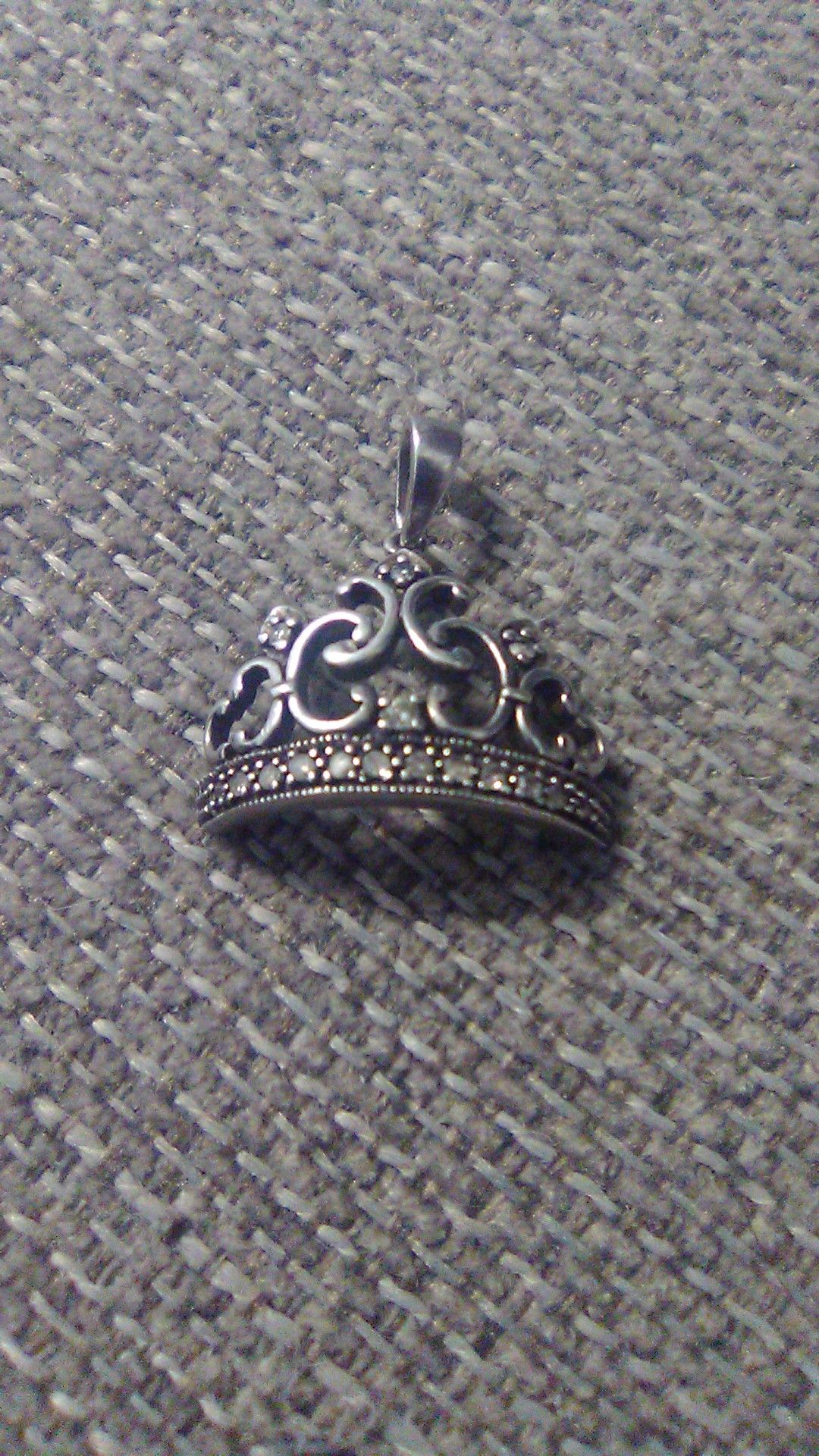 Sterling Silver Crown Charm