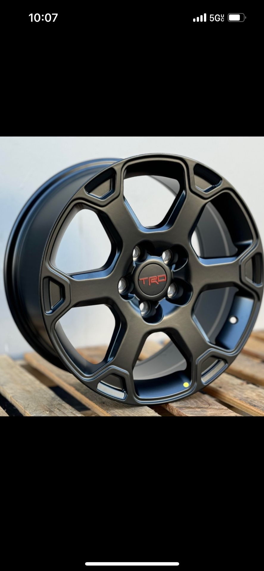 Toyota Rav 4 Camry Highlander 5x114.3 New Blk Trd Style Rims Set