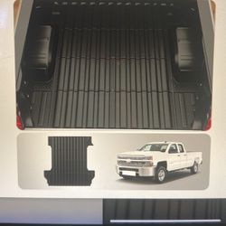 NEW 5.8FT TRUCK BED MAT. TPE All Weather Bed Liner. For 2019-2024 Chevy Silverado & GMC Sierra 1500. 