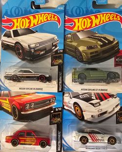 Nissan Skylines dif years 3.50 each
