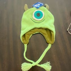 DISNEY Monster Inc. Mike Wazonski Parks Original Hat /Beanie Winter Green