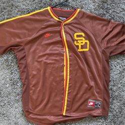 NIKE/COOPERSTOWN COLLECTION Brown Baseball Jersey