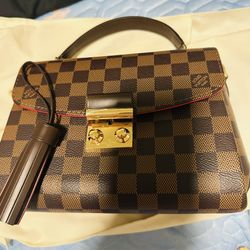 Louis Vuitton Croisette bag in Damier Ebene canva