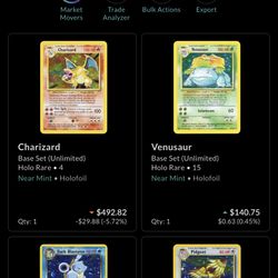 Vintage Pokemon Card Collection