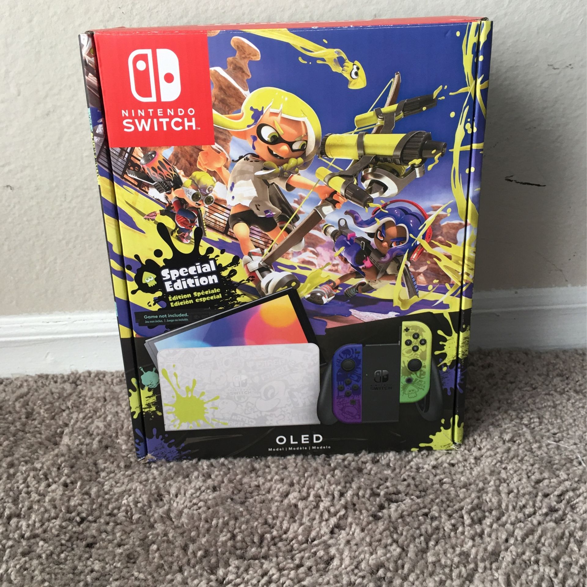 Brand New Nintendo switch OLED Splatoon Edition