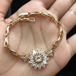 18k Gold Filled Bracelet 7” Jewelry 