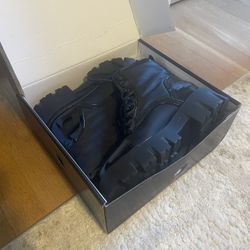 Nine West Or I Lug Sole Lace Up Booties Size 7.5