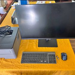 27” Computer Monitor and Brother Laser Printer