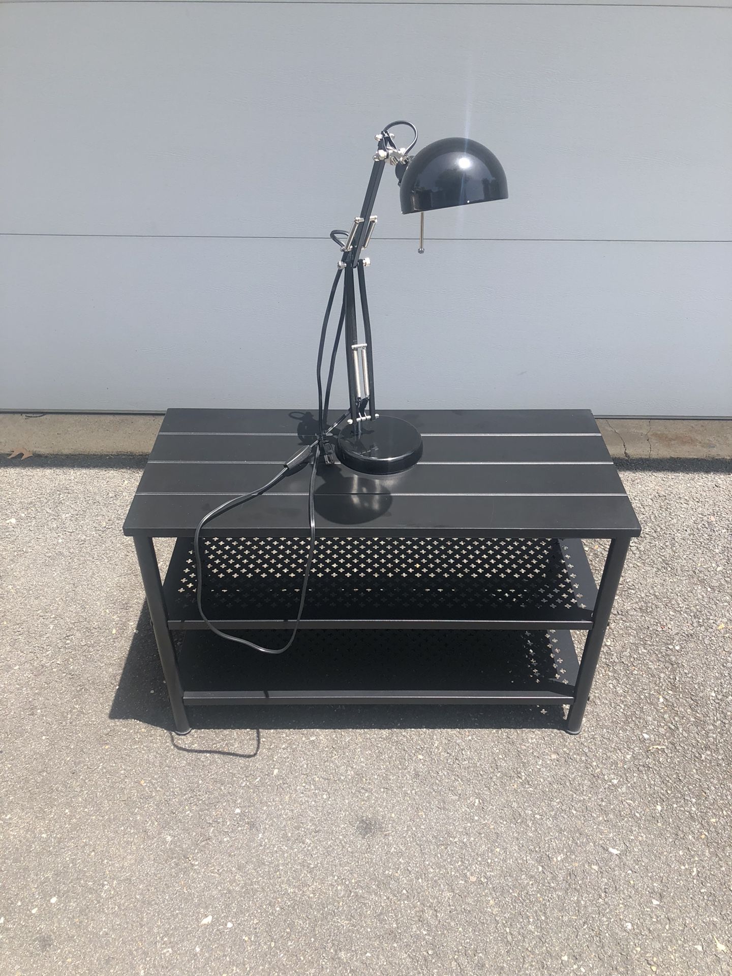 Ikea Bench/ Shoe Rack/ Lamp