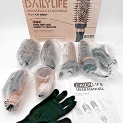 DAILYLIFE 5-in-1 Versatile Detachable Hot Air Brush Blowout & Volumizer