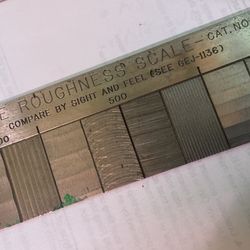 Surface Roughness Scale 