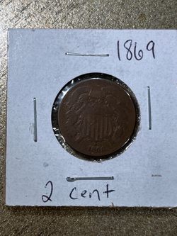 1869 US Two Cent Piece