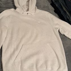 White nike pull over