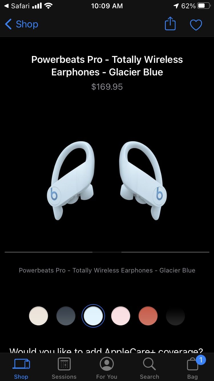 Powerbeats Pro - Totally Wireless Earphones - Glacier Blue
