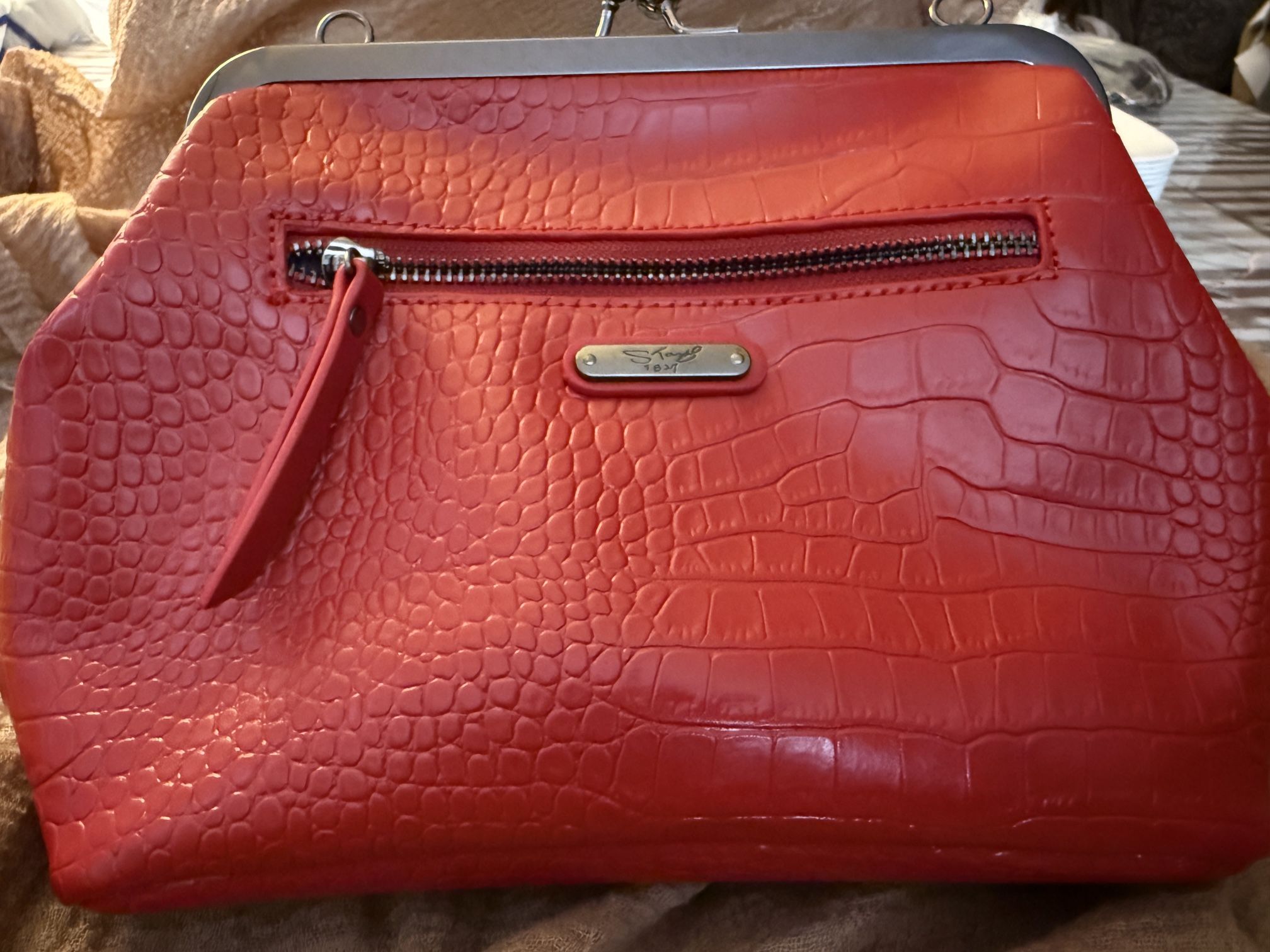 Red Leather Handbag