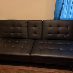 Converts from sofa to bed