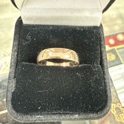 14kt DJR rose gold ring weeding band size 10