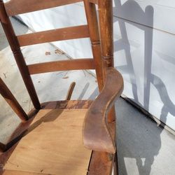 Antique Solid Wood Rocking Chair