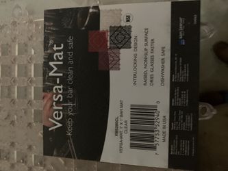 Versa-Mat Interlocking Sanitary Clear Bar Mats Clear 1 Case