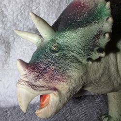 Triceratops Large Rubber Toy Figure