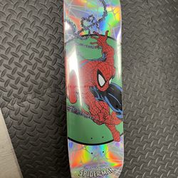 Spider Man Huf Holo  Board New Skate New 