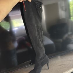 Jessica Simpson over the knee pointed boots