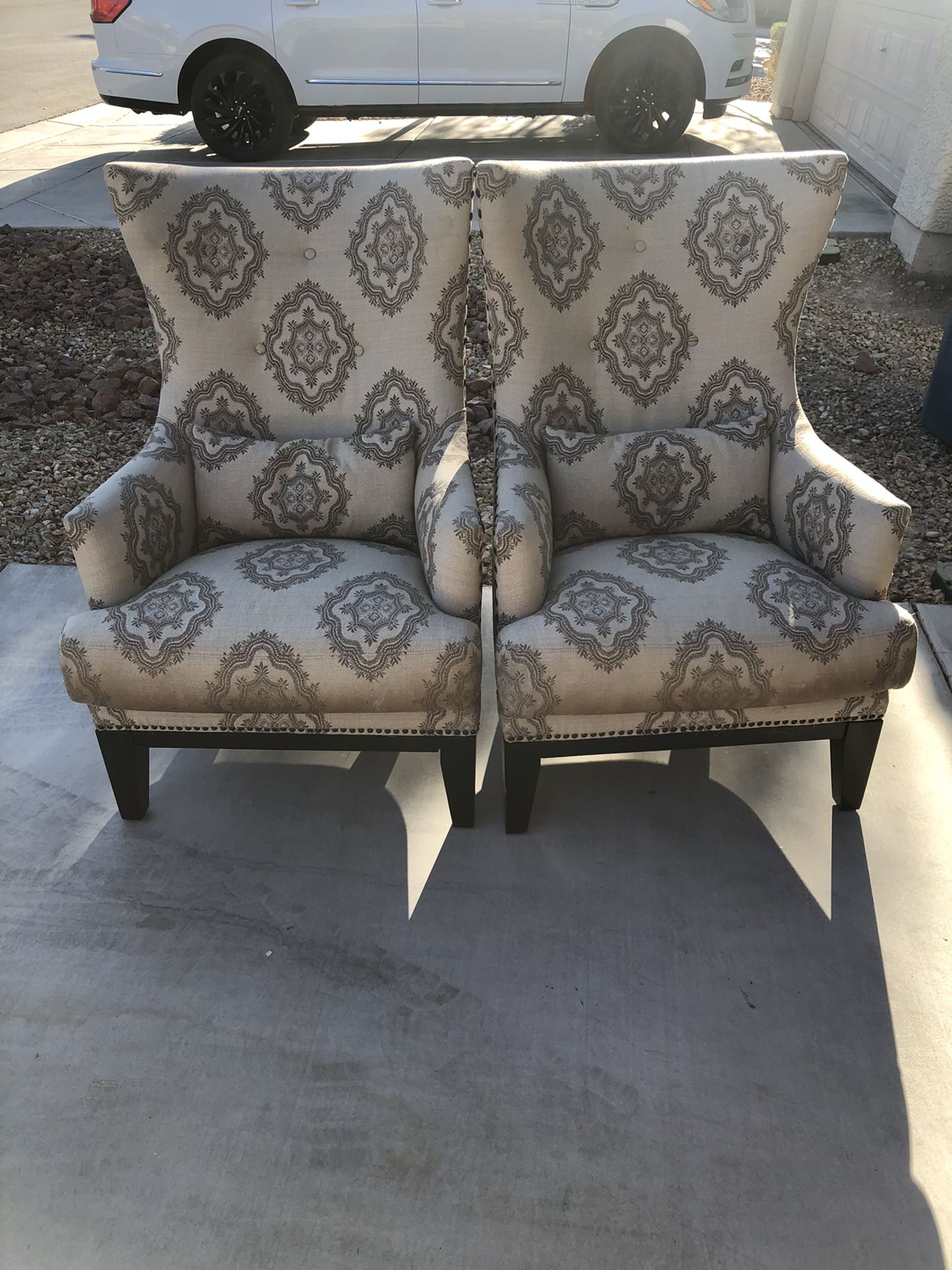 Wing back chairs