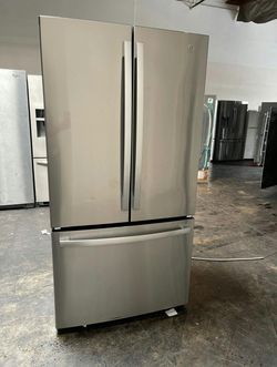 GE 3-Door French Door Fridge Stainless Steel