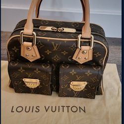 100% Authentic Louis Vuitton Manhattan PM Monogram in EXCELLENT Condition 