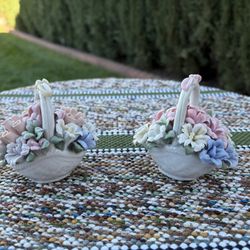Vintage Porcelain Flower Baskets for Sale 
