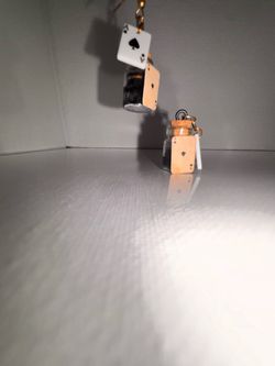Handmade card earrings