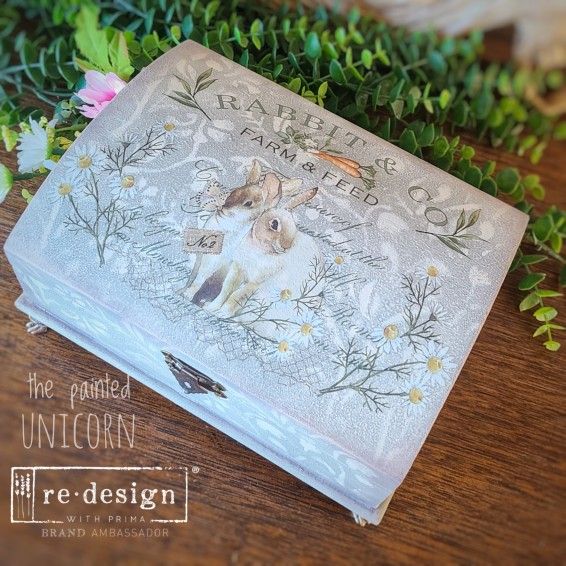 Bunny Rabbit Trinket Jewelry Box