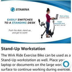 Exercise Bike With Desk Wirk