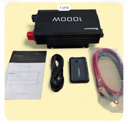 Renogy Inverter P2 1000W Pure Sine Wave Inverter 12V DC to 120V AC.