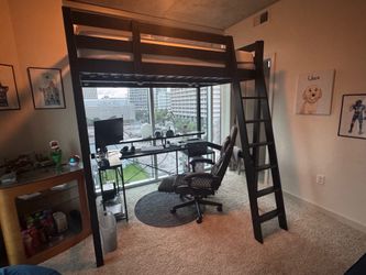 Lifted Bed frame (with or without mattress)