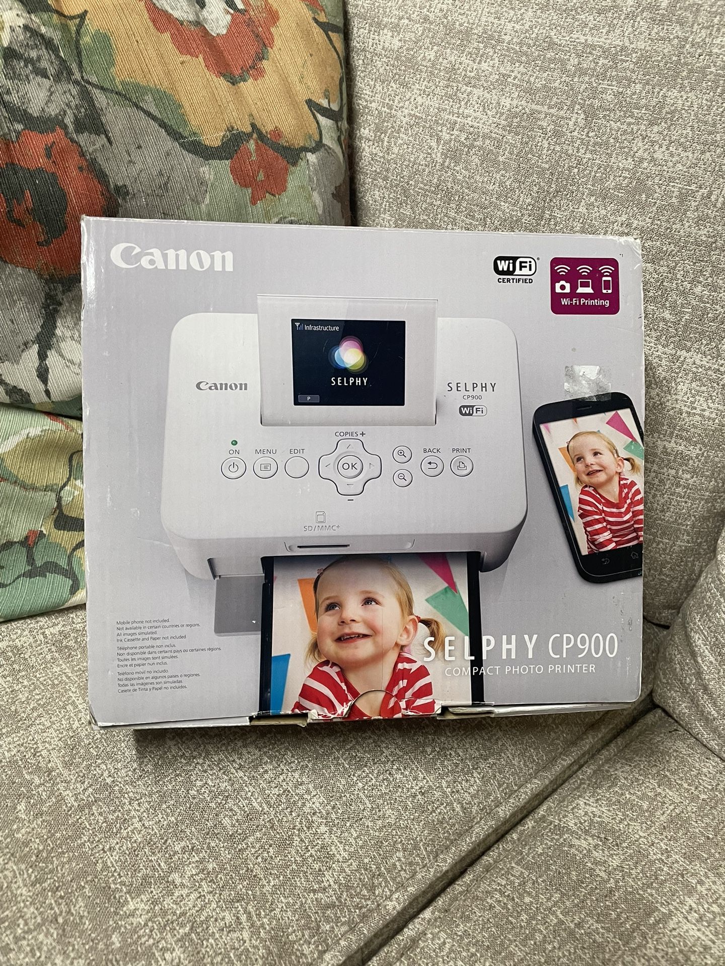 Open Box - Canon WiFi Compact Photo Printer Selphy Cp900 - Limited Edition Pink