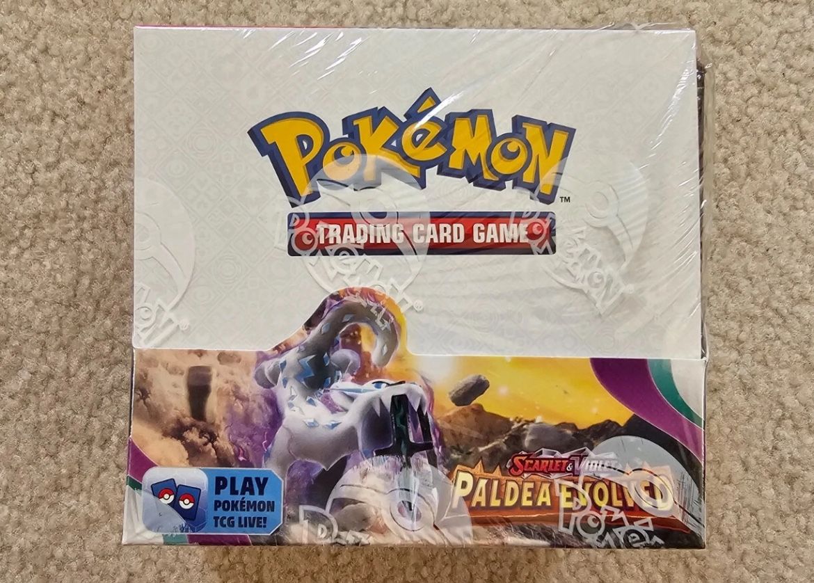 Pokemon Scarlet & Violet Paldea Evolved Booster Box Factory Sealed (Fresh Case Break🔥📈)