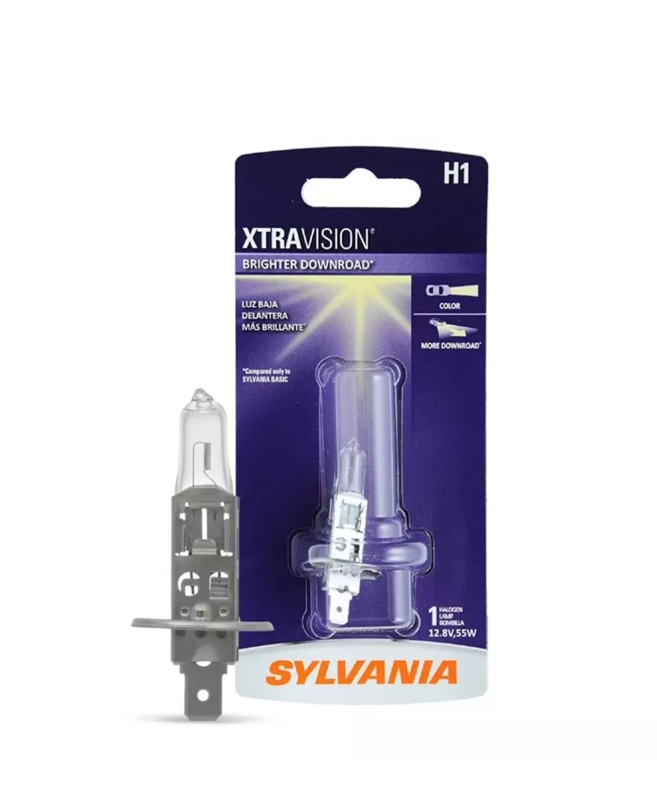 SYLVANIA - H1 XtraVision - High Performance Halogen Headlight (Contains 1 Bulb)