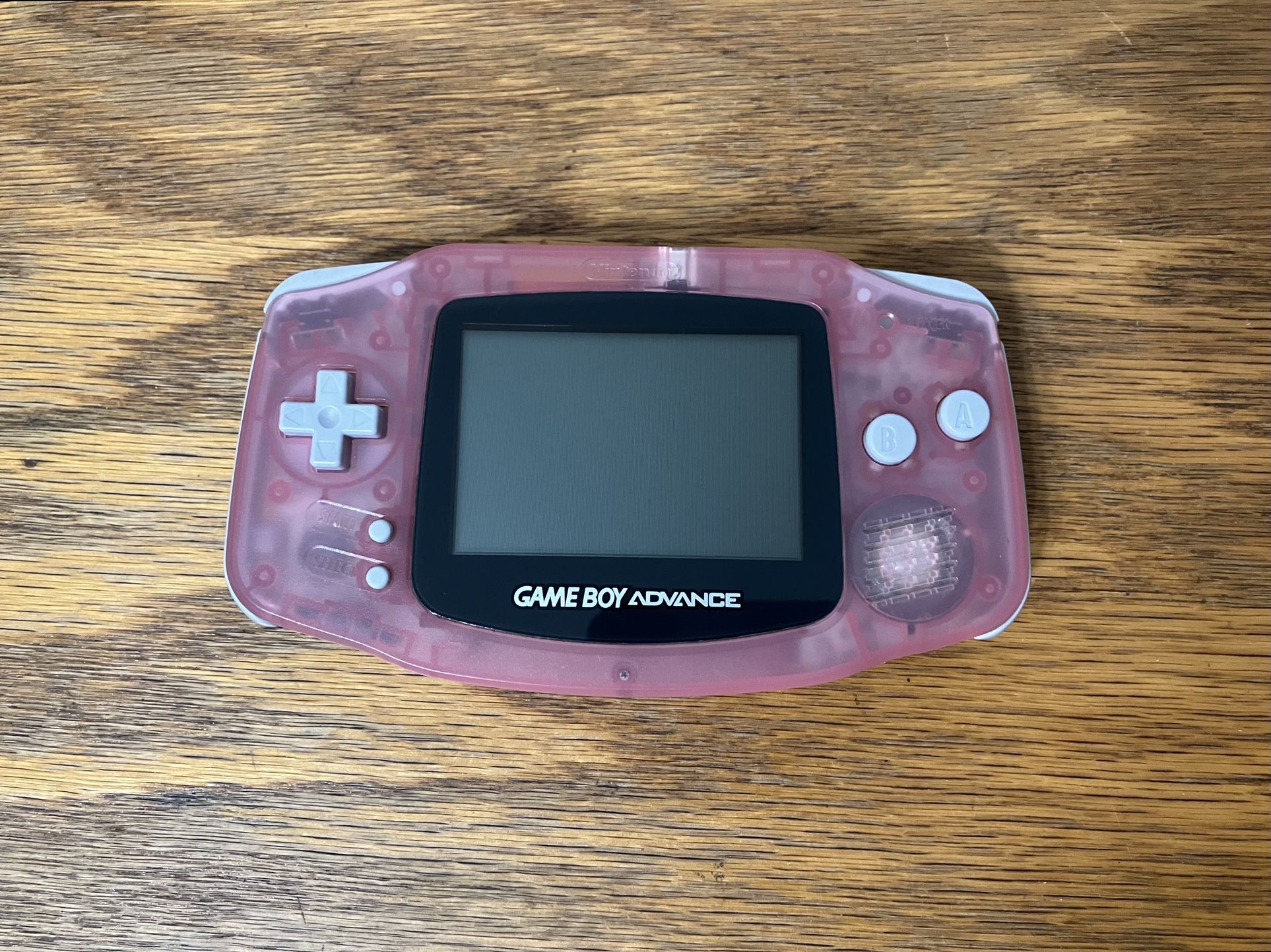Nintendo Gameboy Advance Pink video game system GBA game boy vintage classic console Fuschia