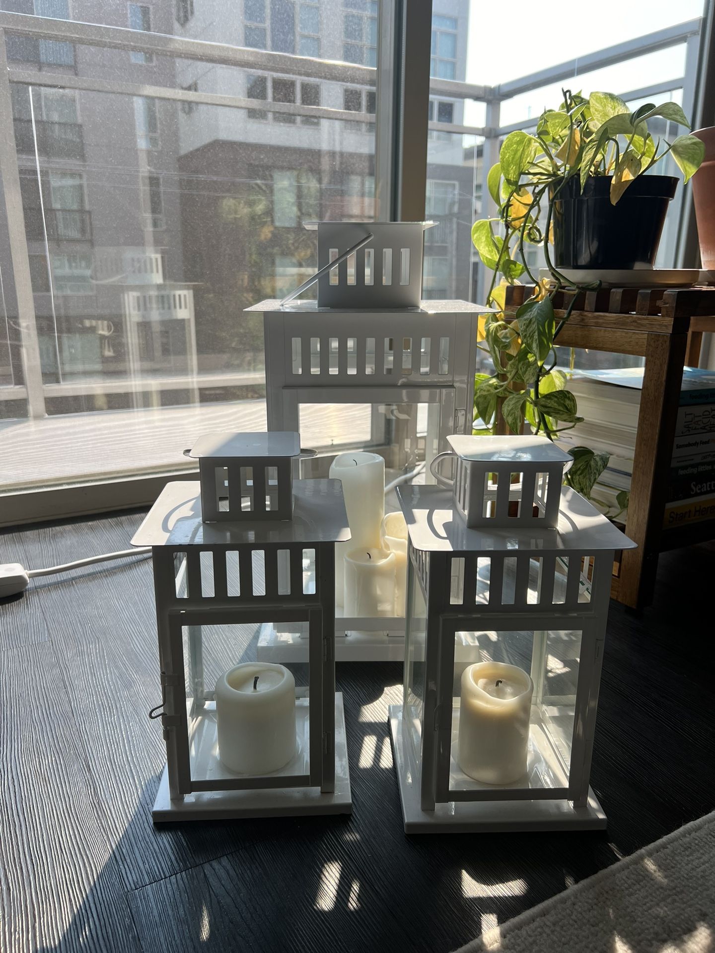 IKEA BORRBY Lanterns - Set of 12 small + 1 Large