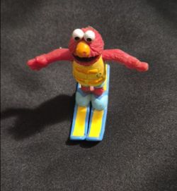Vintage Sesame Street Elmo water skiing ⛷️ pvs figure by applause