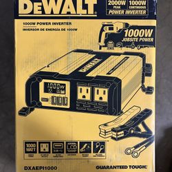 New DEWALT 1000-Watt Portable Car Power Inverter with Triple USB Ports