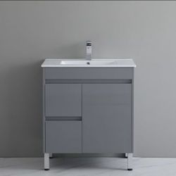 NEW YEAR SALE ~ Modern PVC Bathroom Vanity - 30 inches