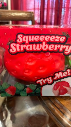 Squeeeze Strawberry Stress Squeeze Toy